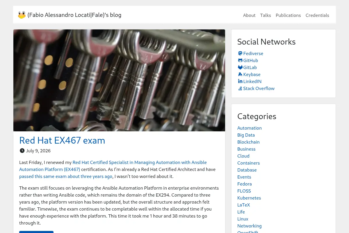 (Fabio Alessandro Locati|Fale)'s blog