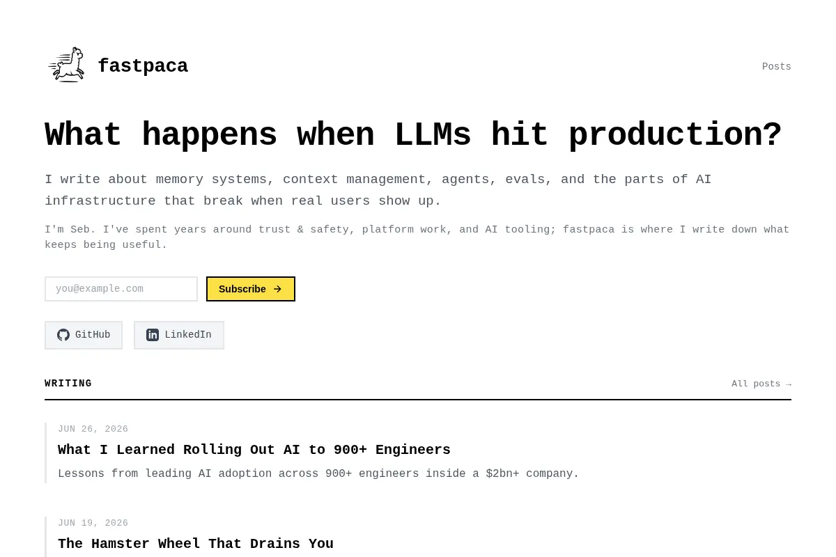 fastpaca — What happens when LLMs hit production?
