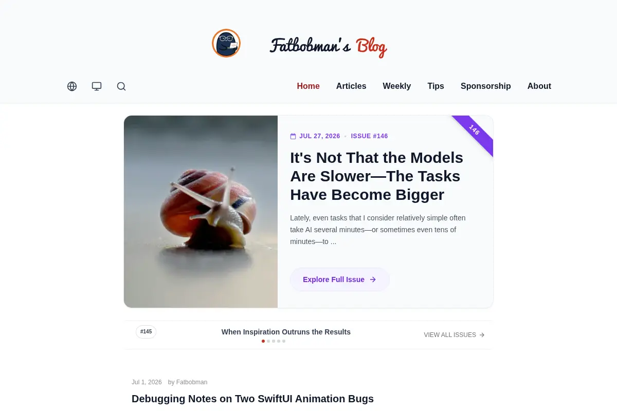 Fatbobman's Blog