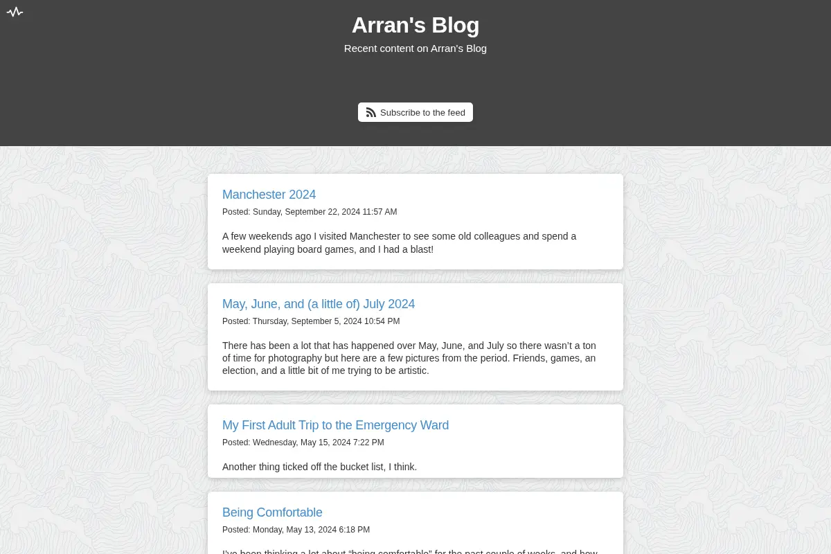 Arran's Blog