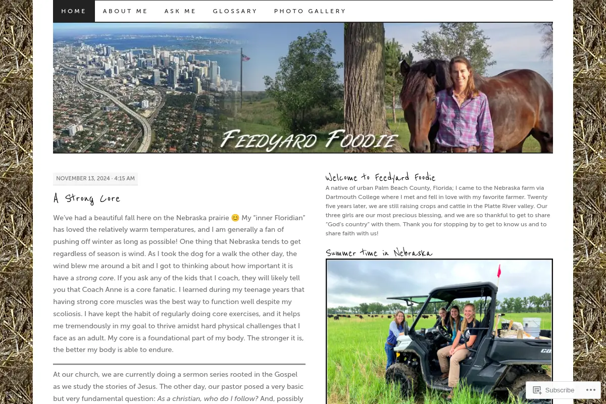 Feed Yard Foodie