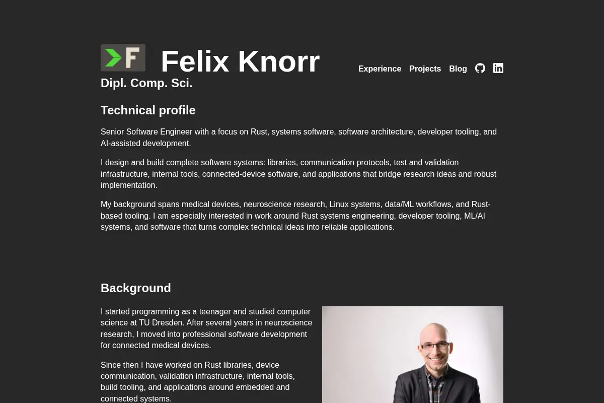 Felix Knorr - Dipl. Comp. Sci.