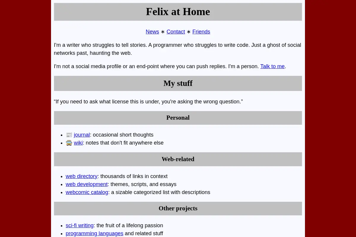 Felix at Home