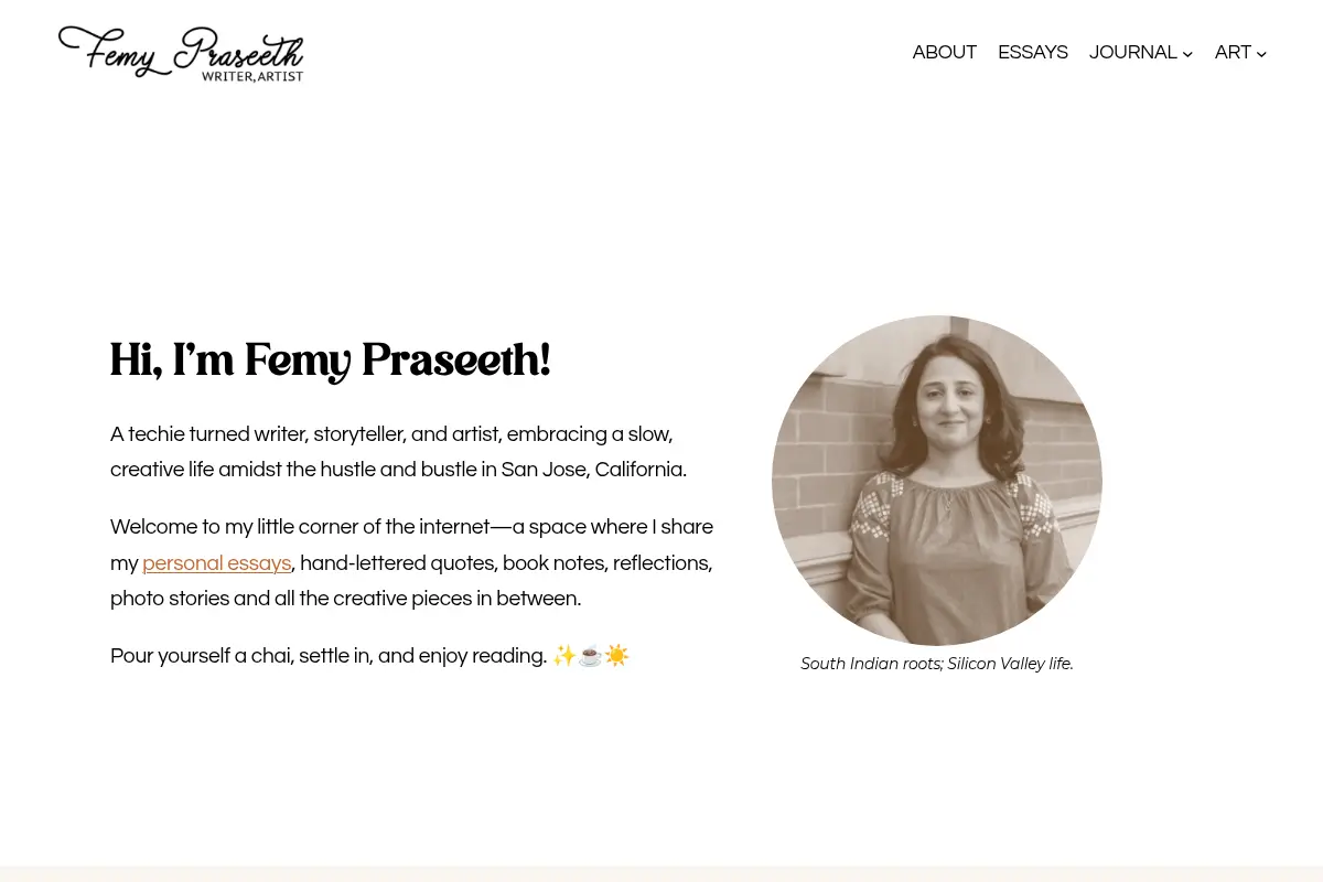 Femy Praseeth – Writer, Storyteller & Artist