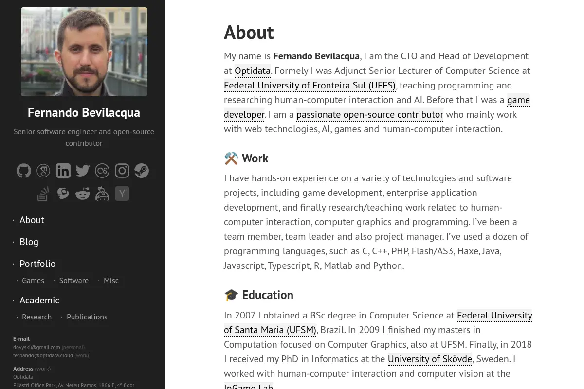 Fernando Bevilacqua · Senior software engineer and open-source contributor