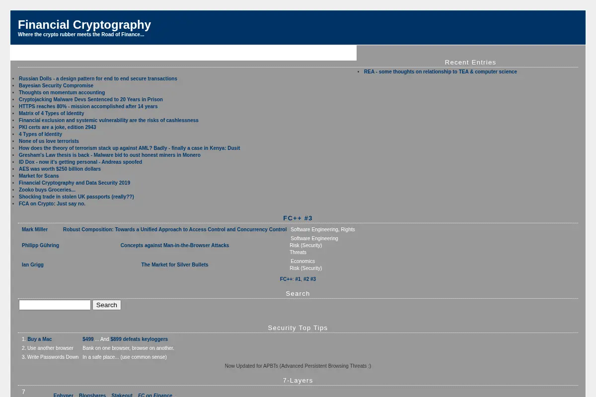 Financial Cryptography