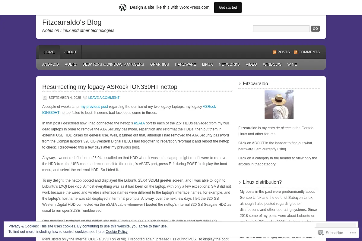 Fitzcarraldo's Blog