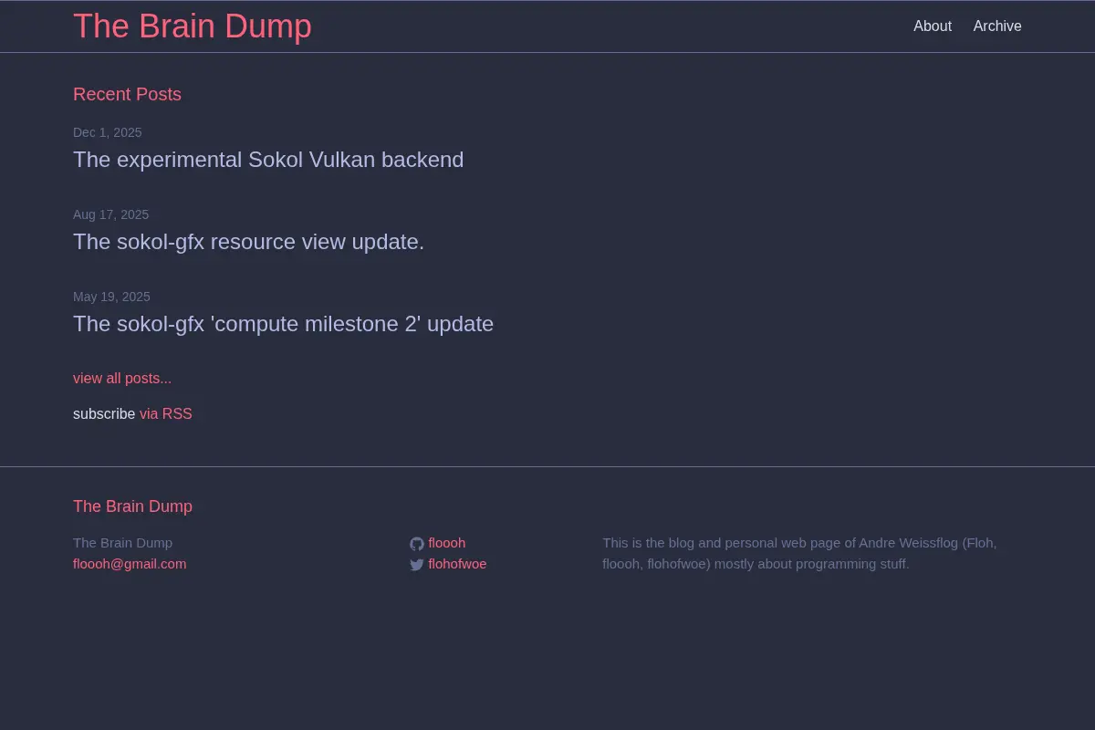 The Brain Dump