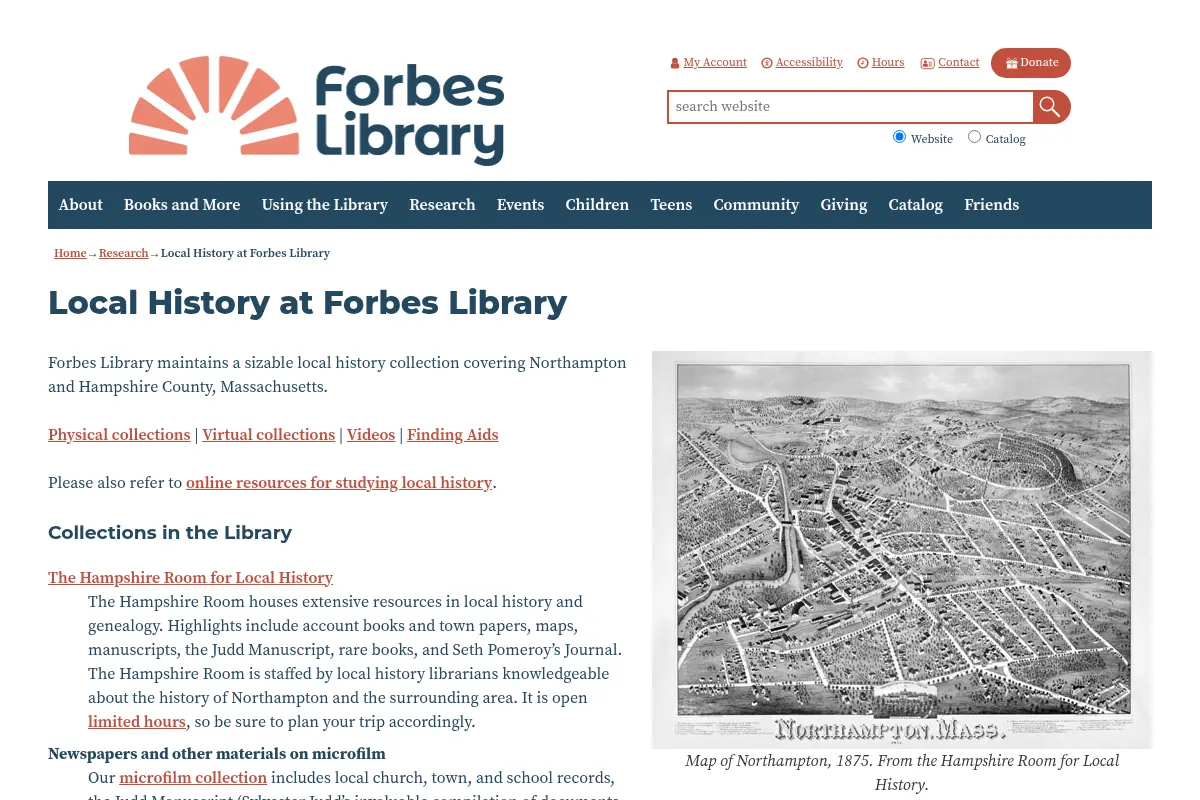 Local History at Forbes Library