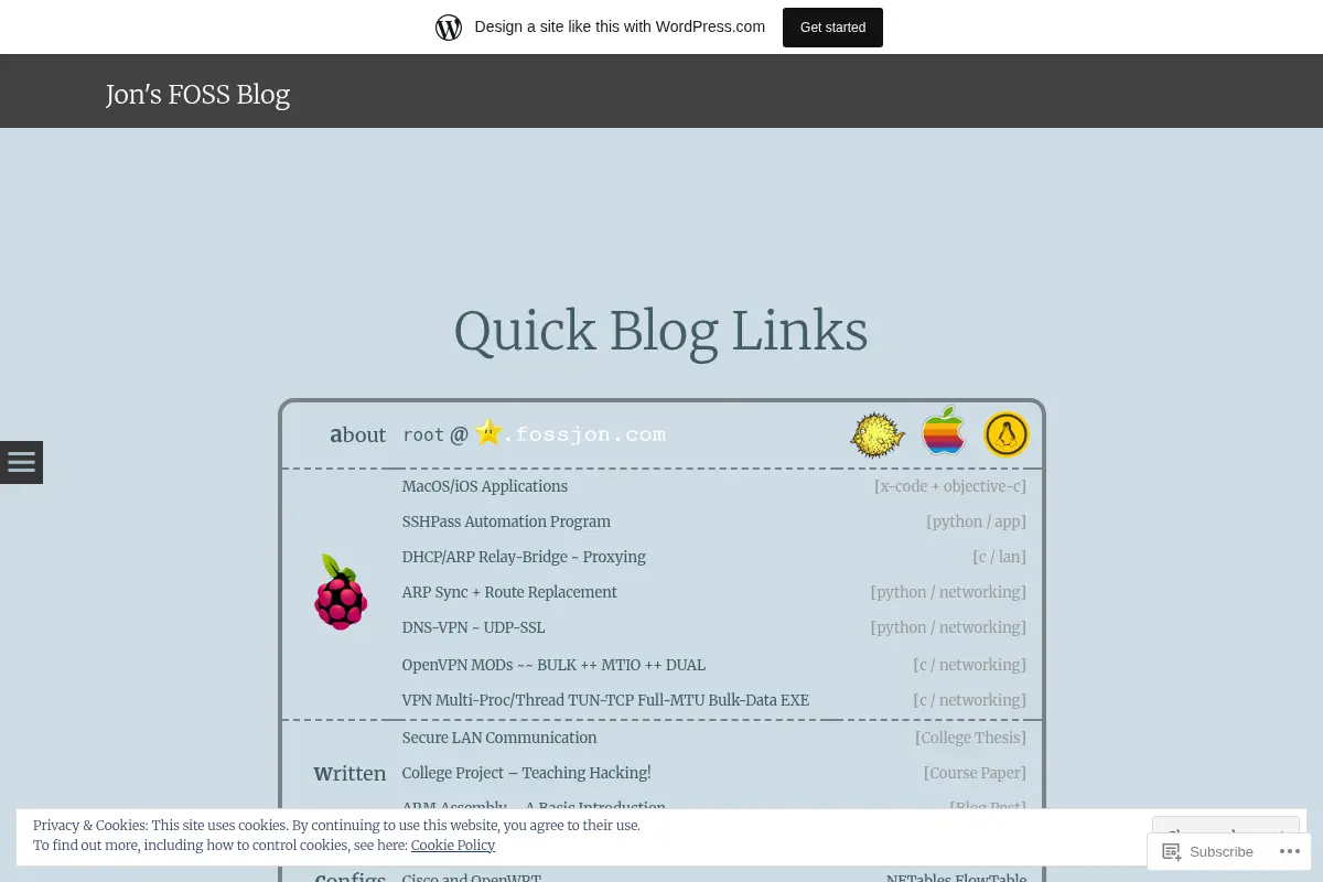 Jon's FOSS Blog