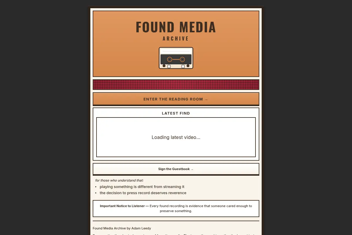 Found Media Archive