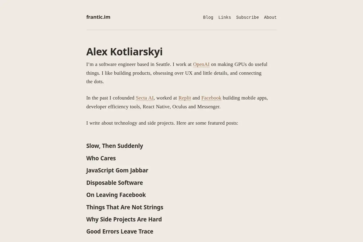 Alex Kotliarskyi / frantic.im