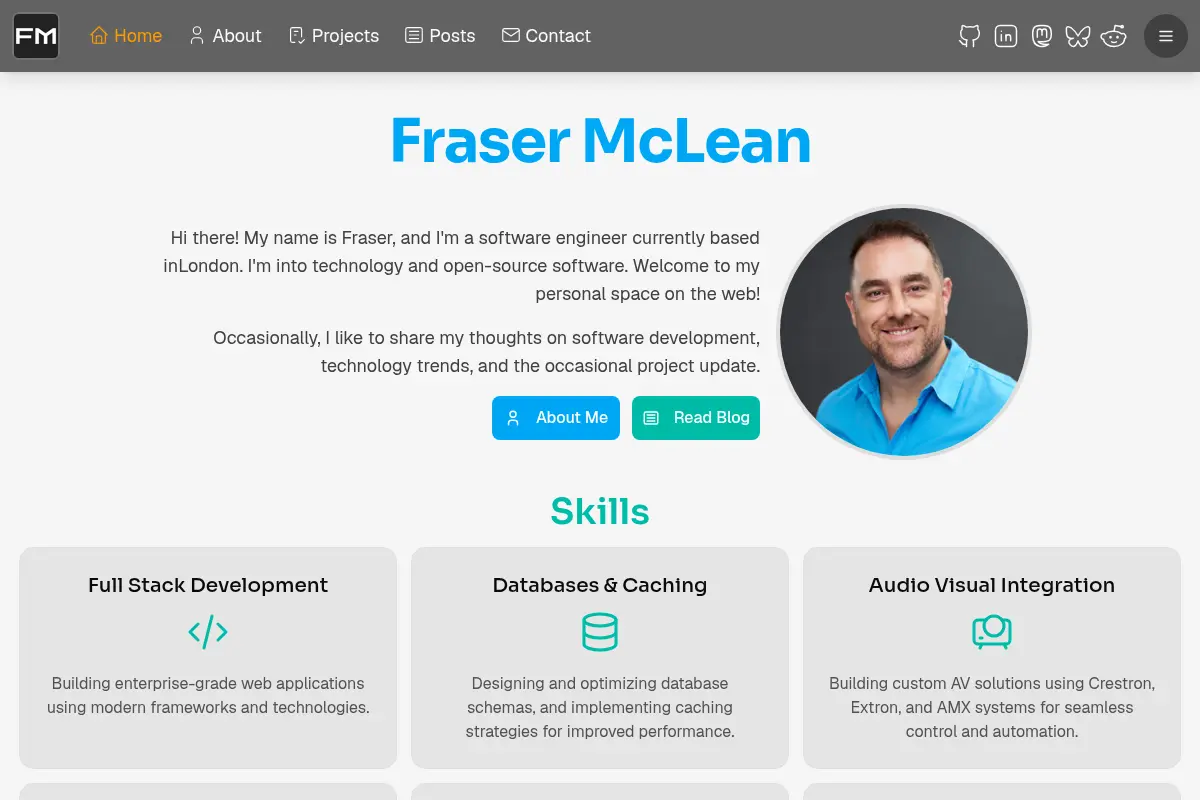 Fraser McLean's Personal Website