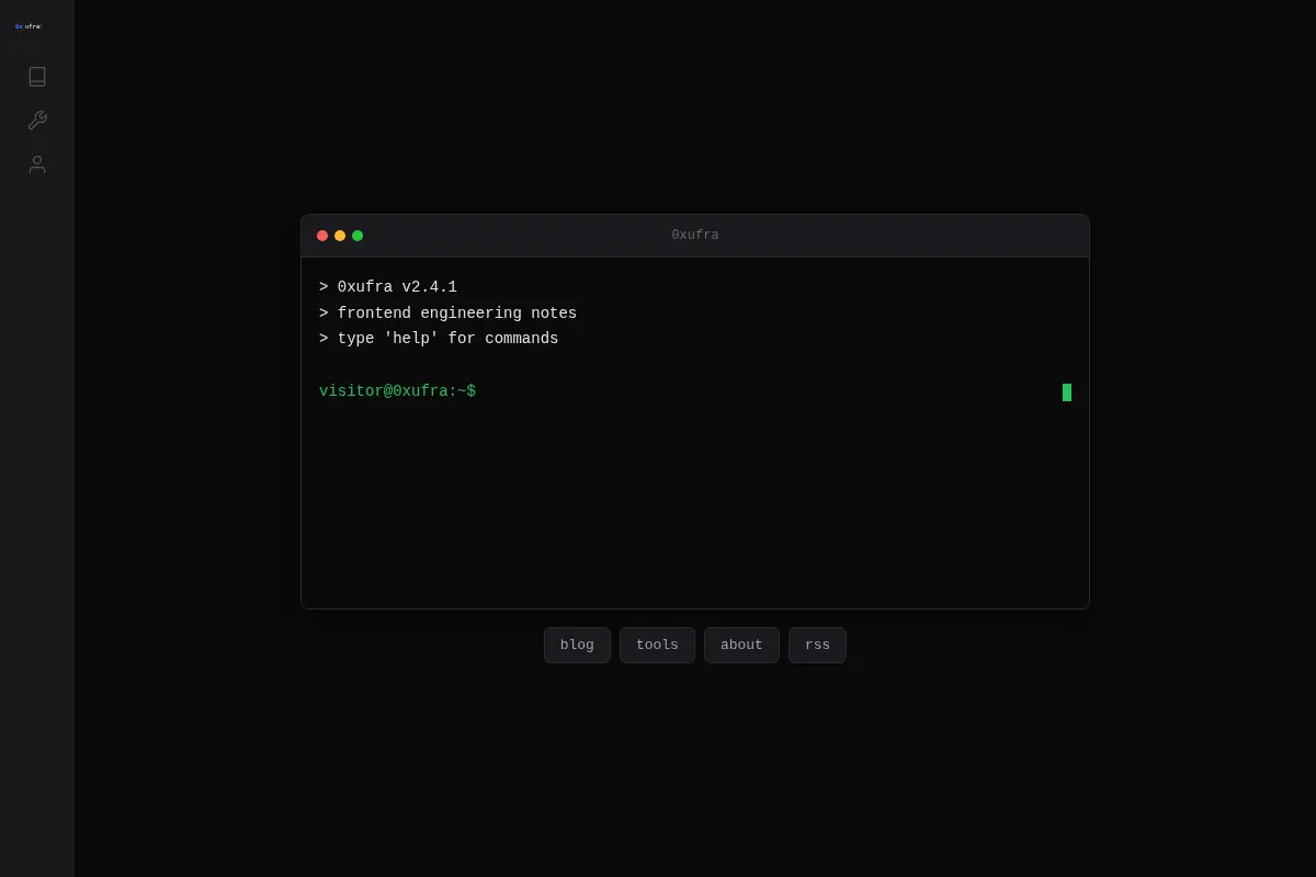 0xufra - Frontend engineering notes