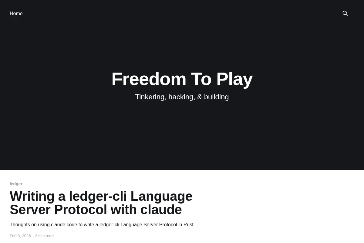 Freedom To Play
