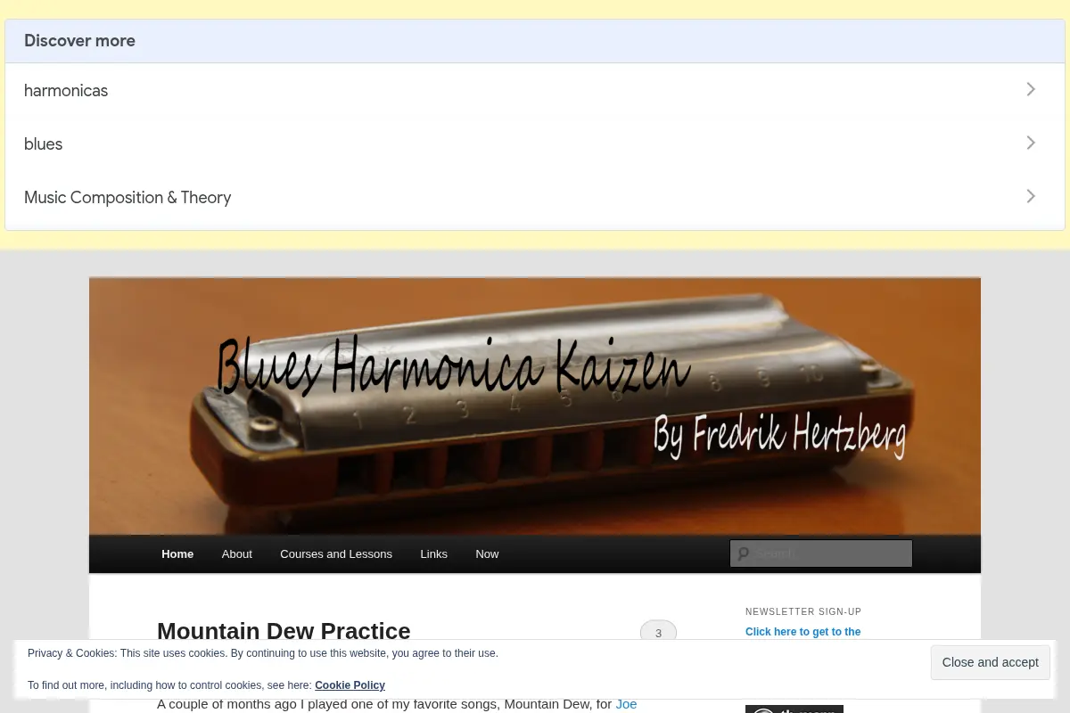 Blues Harmonica Kaizen - Play a little better every day