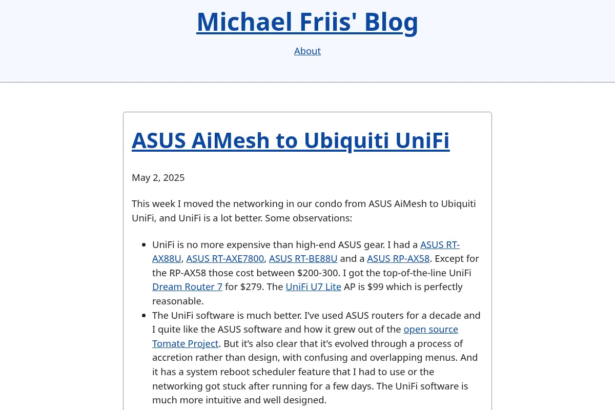 Michael Friis' Blog – A Michael Friis Production