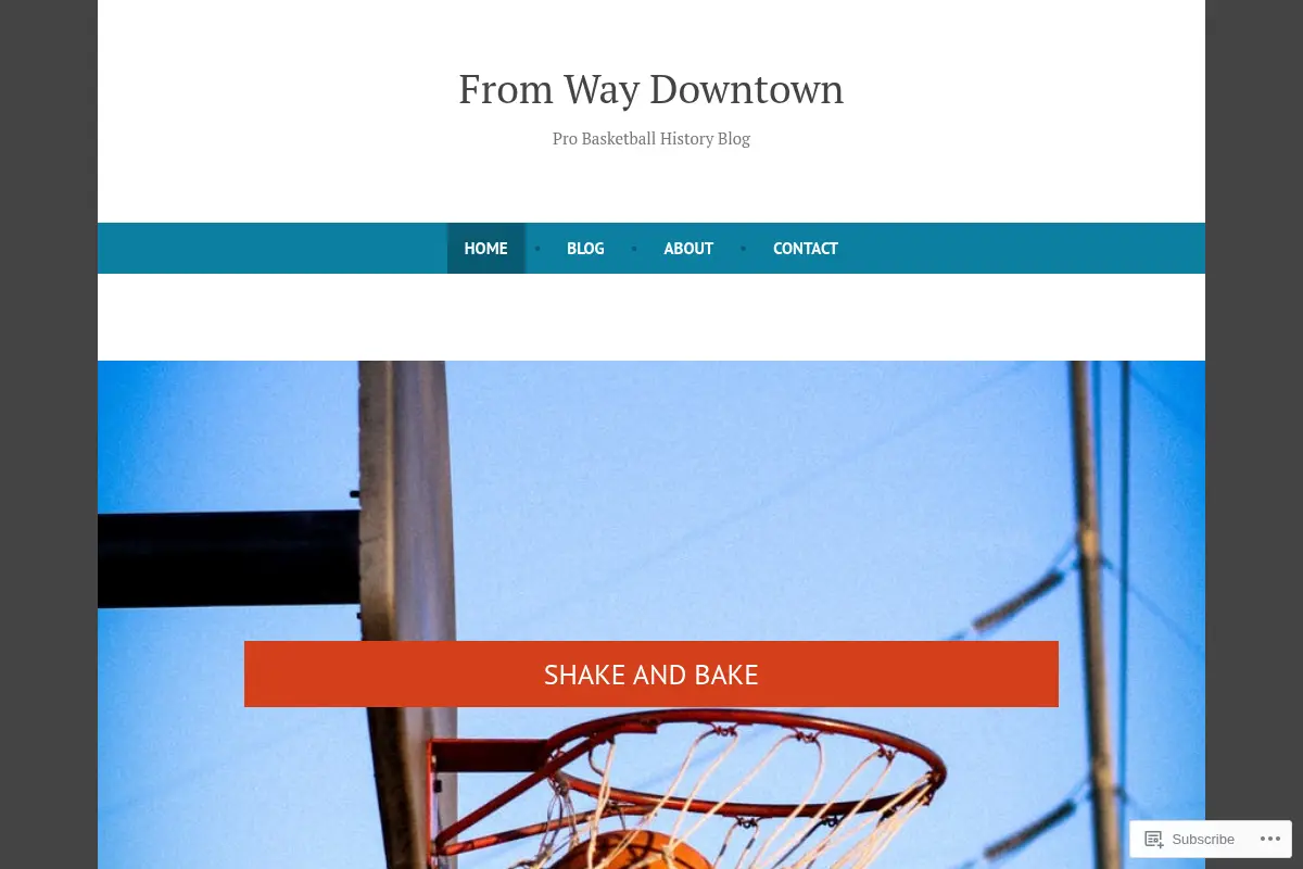 From Way Downtown: Pro Basketball History Blog