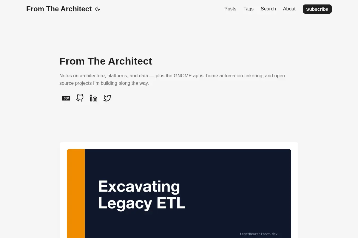 From The Architect