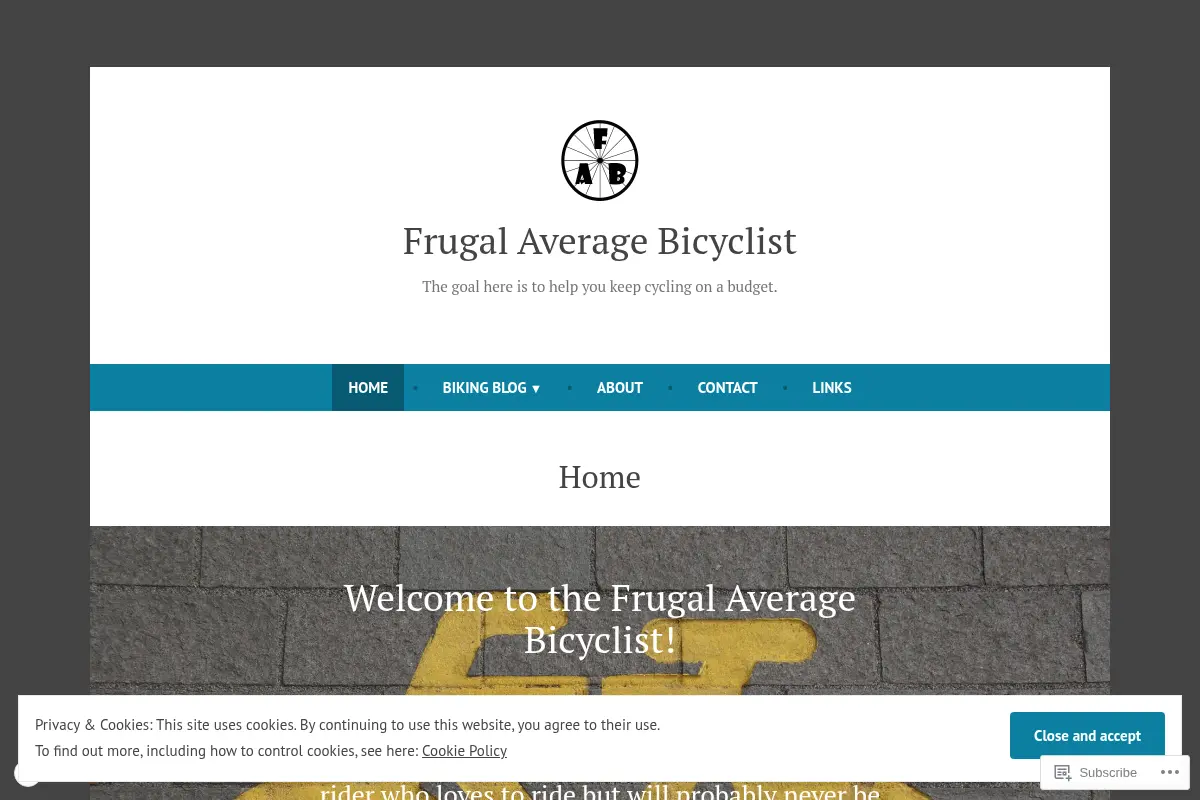 Frugal Average Bicyclist