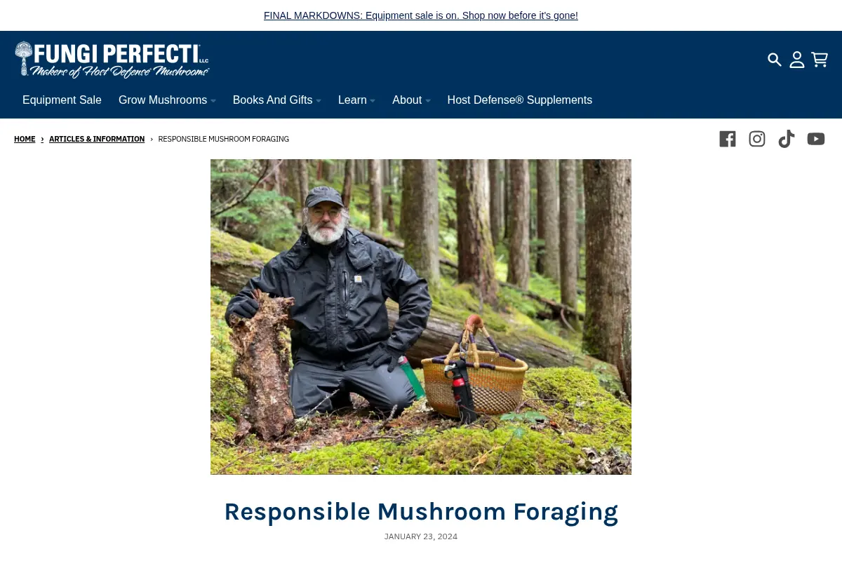 Responsible Mushroom Foraging