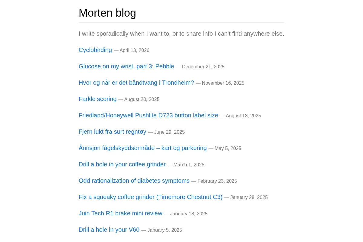 Morten's Blog