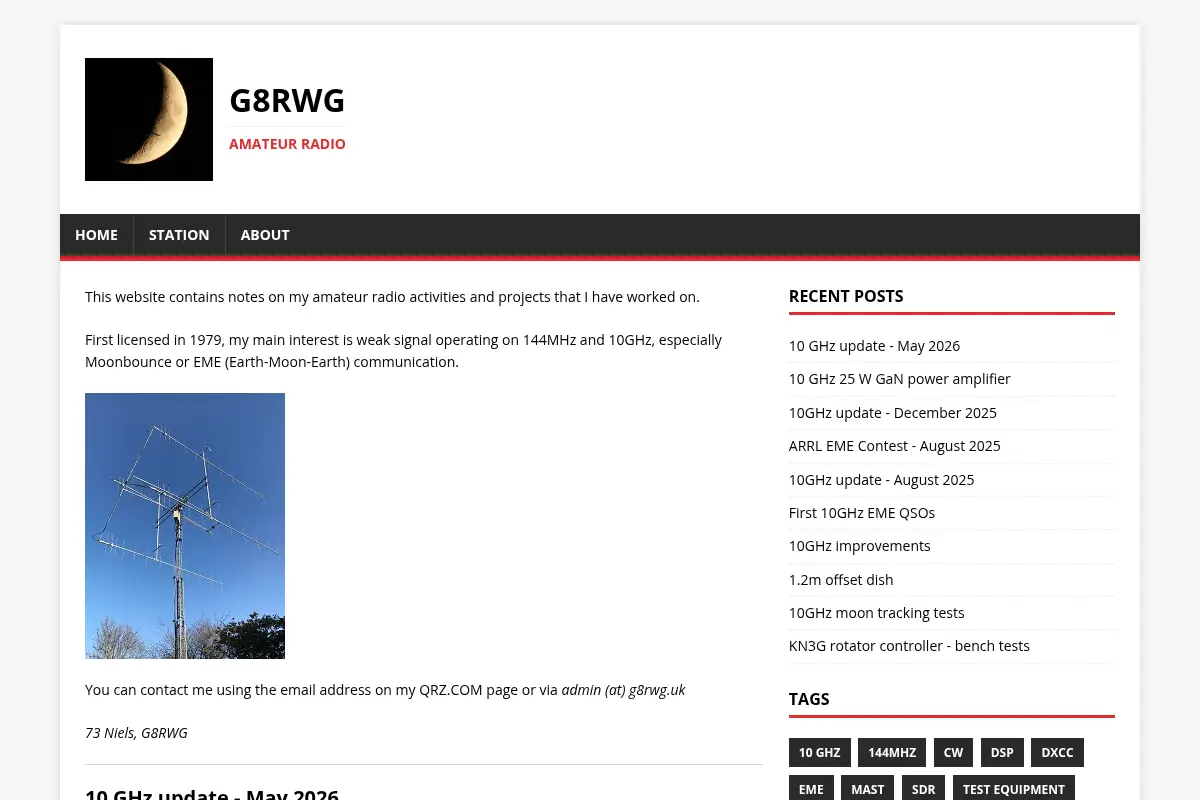 G8RWG Amateur Radio