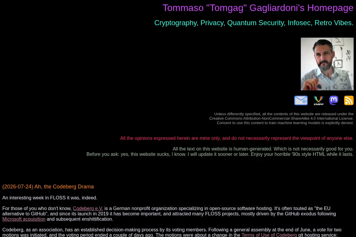 Tommaso Gagliardoni's Homepage