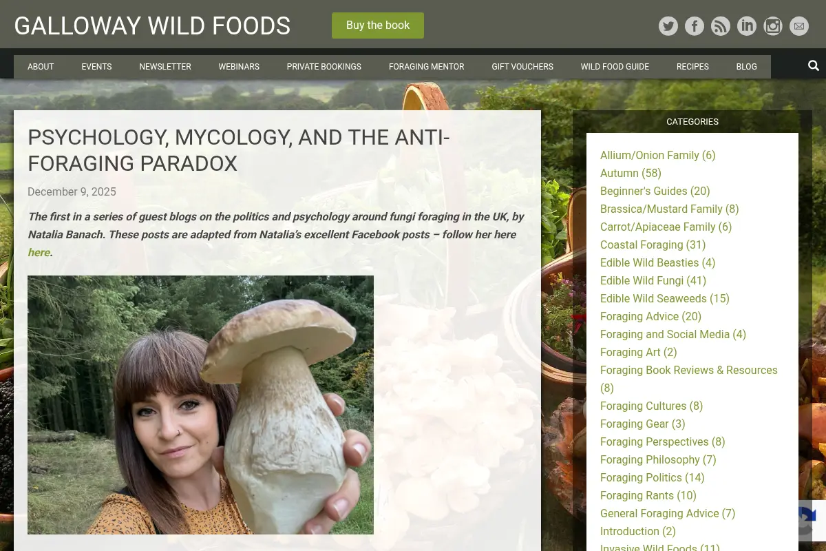 Psychology, Mycology, and the Anti-Foraging Paradox