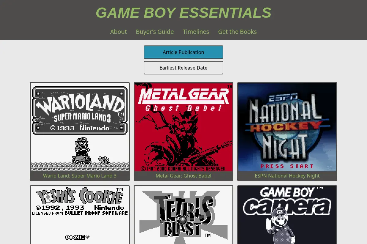 Game Boy Essentials