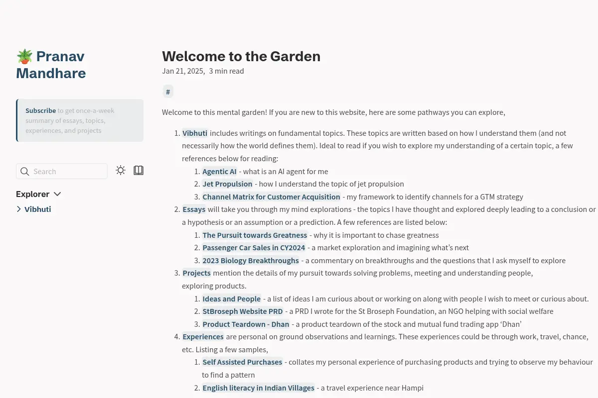 Welcome to the Garden