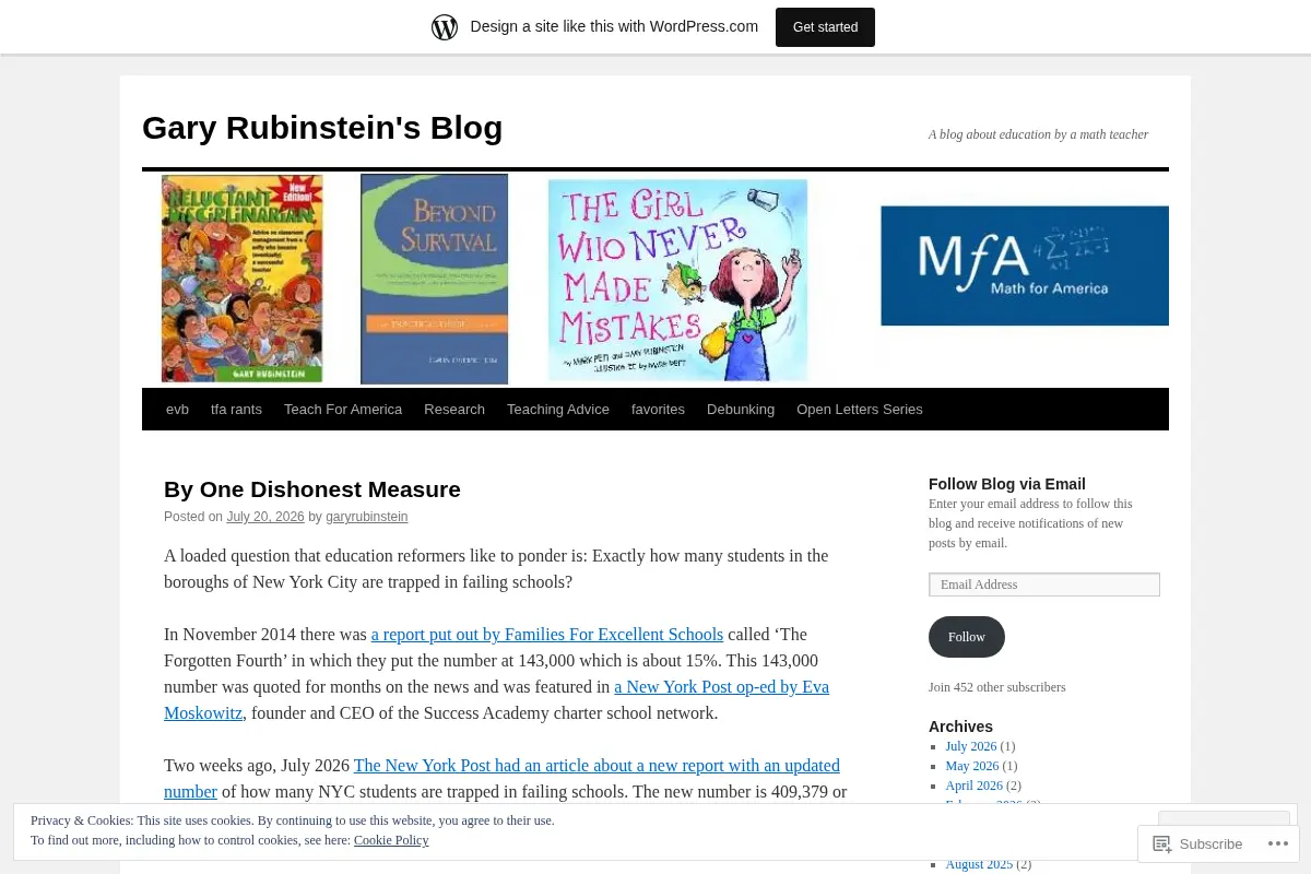 Gary Rubinstein's Blog