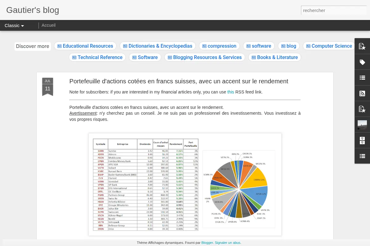 Gautier's blog
