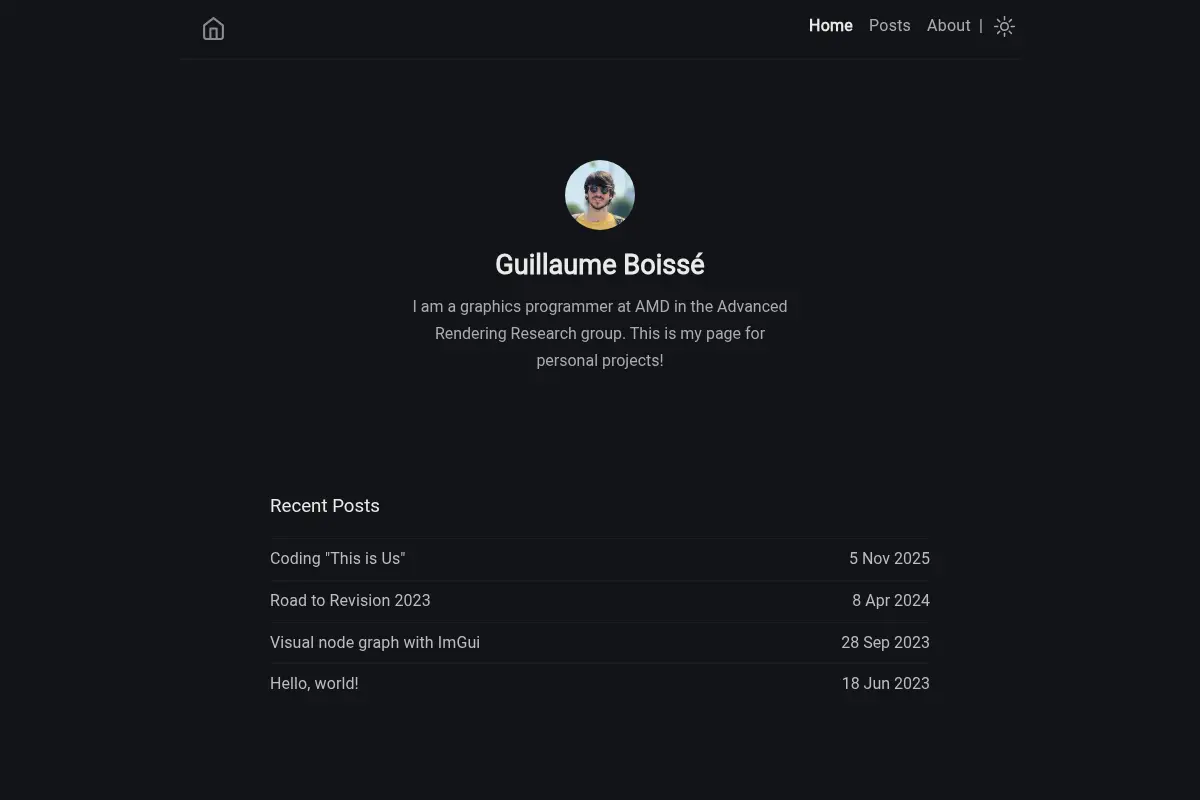 Guillaume's graphics blog