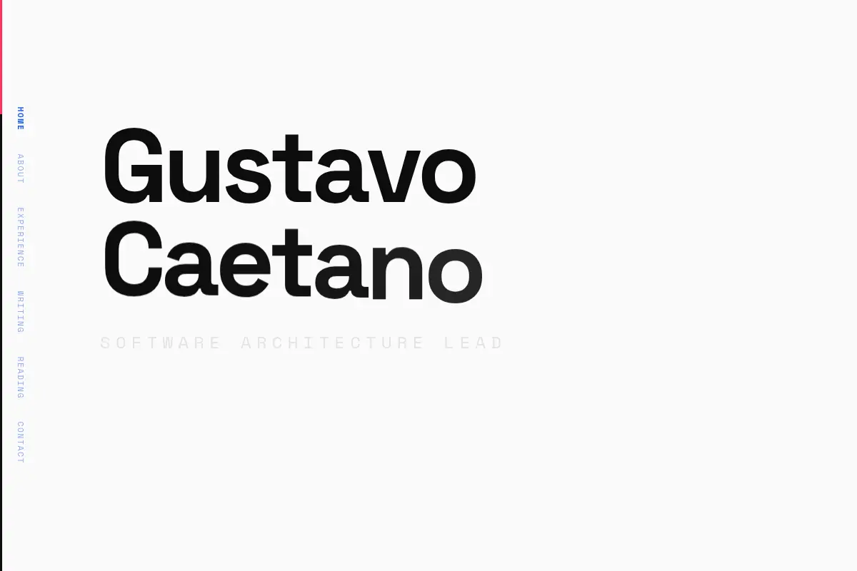 Gustavo Caetano | Software Architecture Lead
