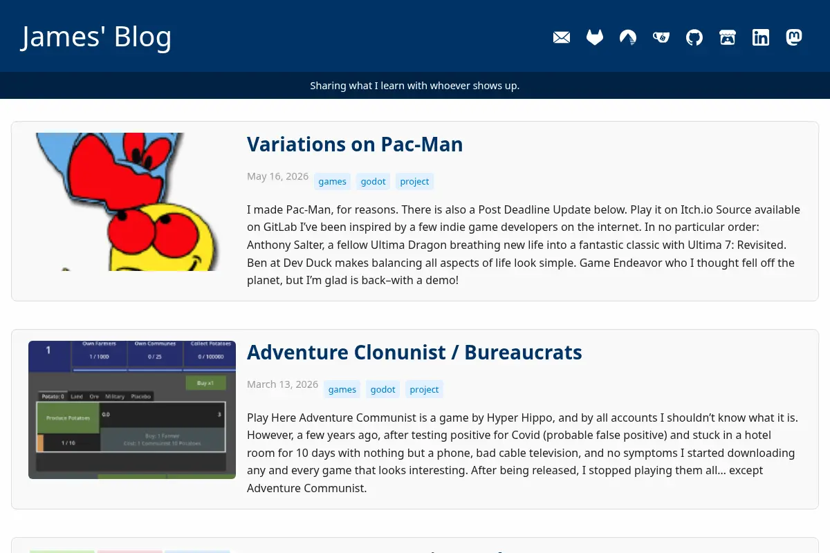 James' Blog