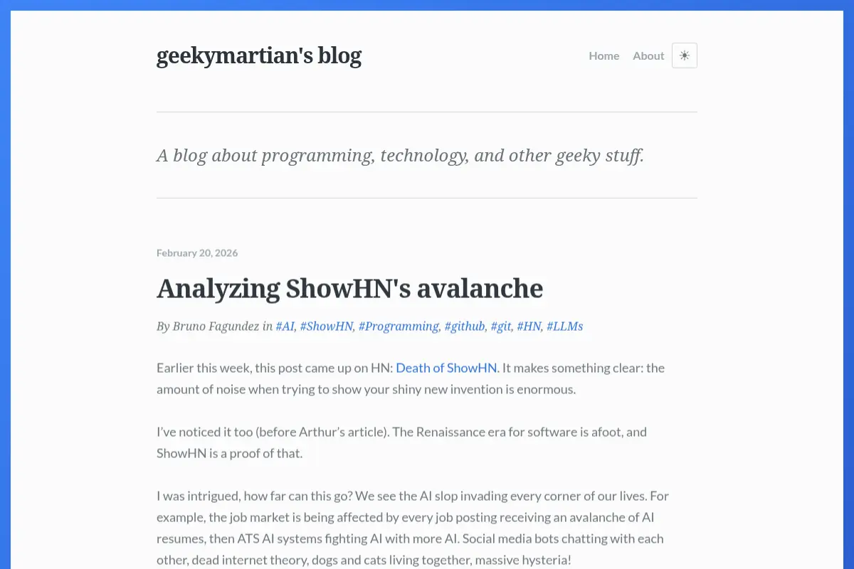 geekymartian's blog