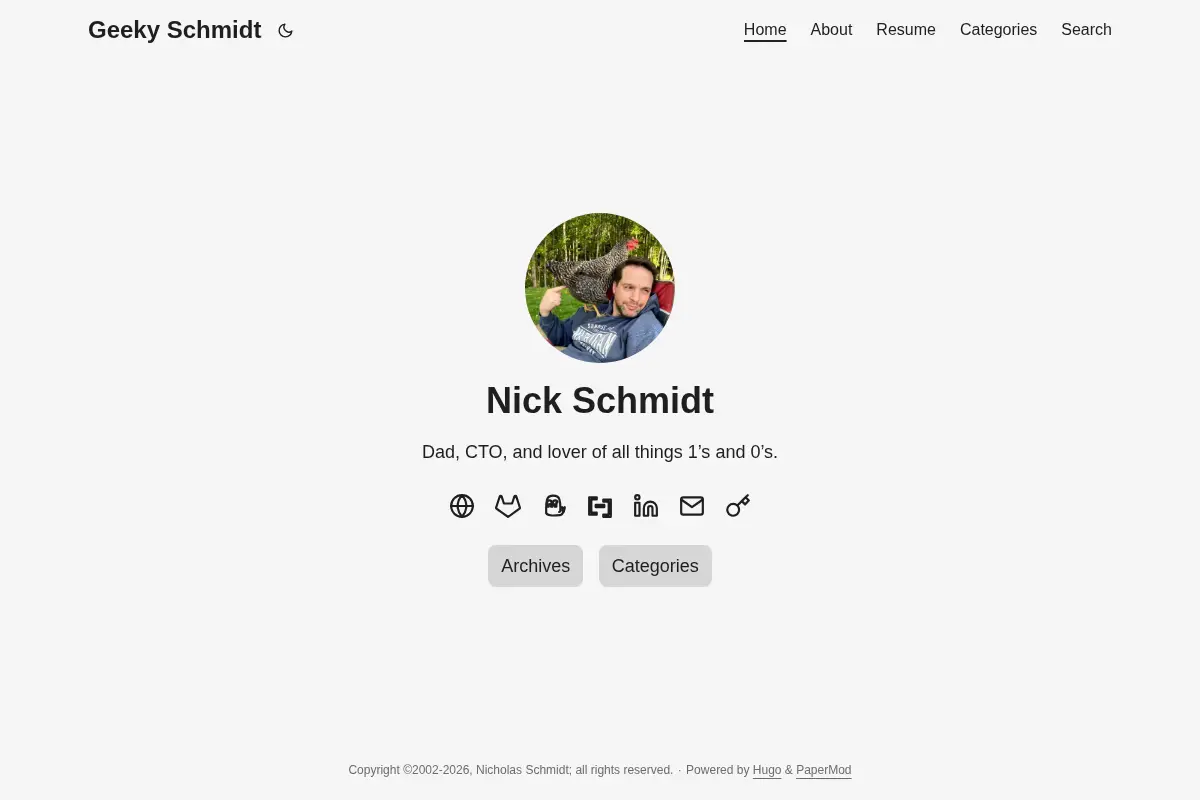 Geeky Schmidt