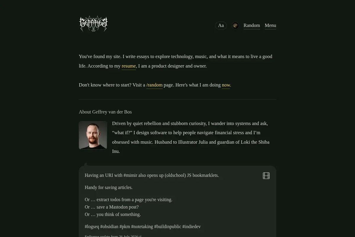 Essays – Geffrey van der Bos