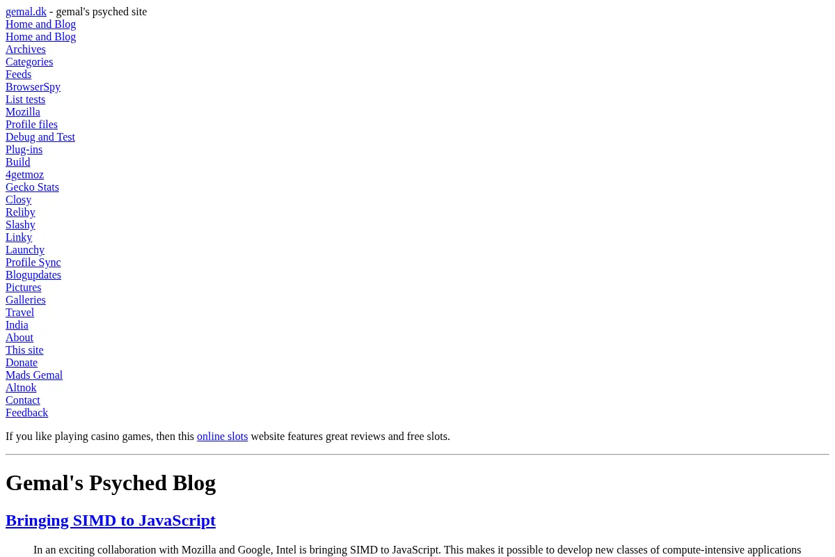 Gemal's Psyched Blog