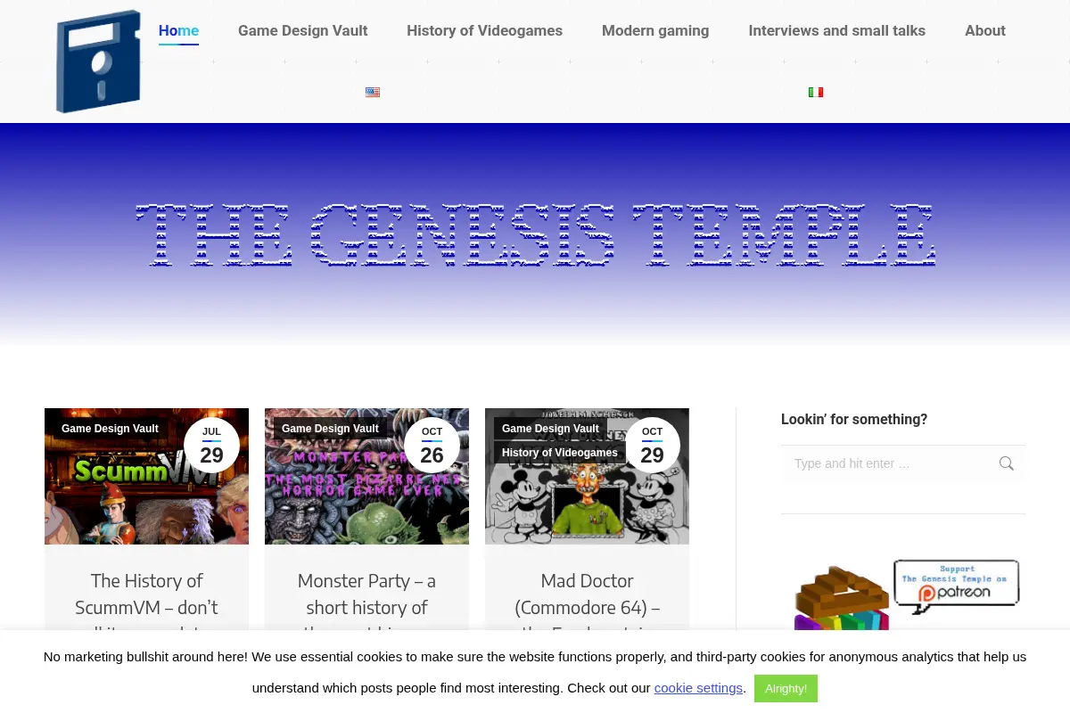 The Genesis Temple - History of Videogames and Game Design