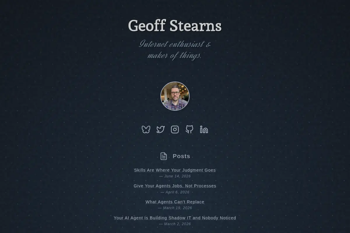 Geoff Stearns is awesome