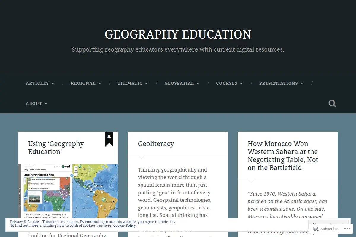 GEOGRAPHY EDUCATION
