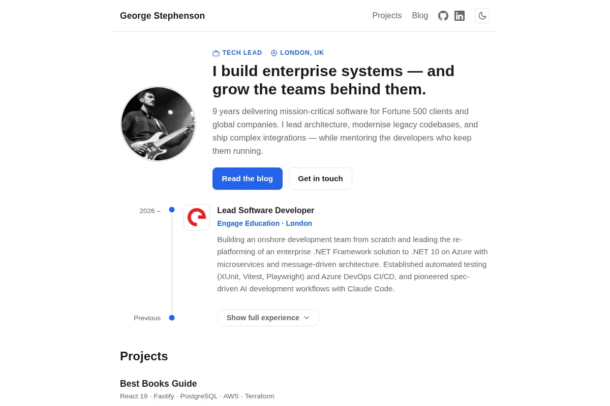 George Stephenson | Tech Lead