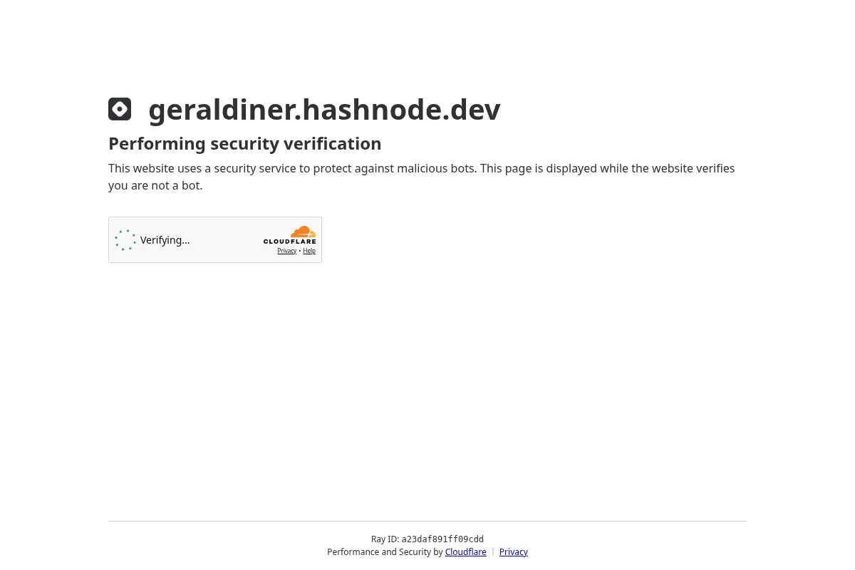 Geraldine's Tech Blog