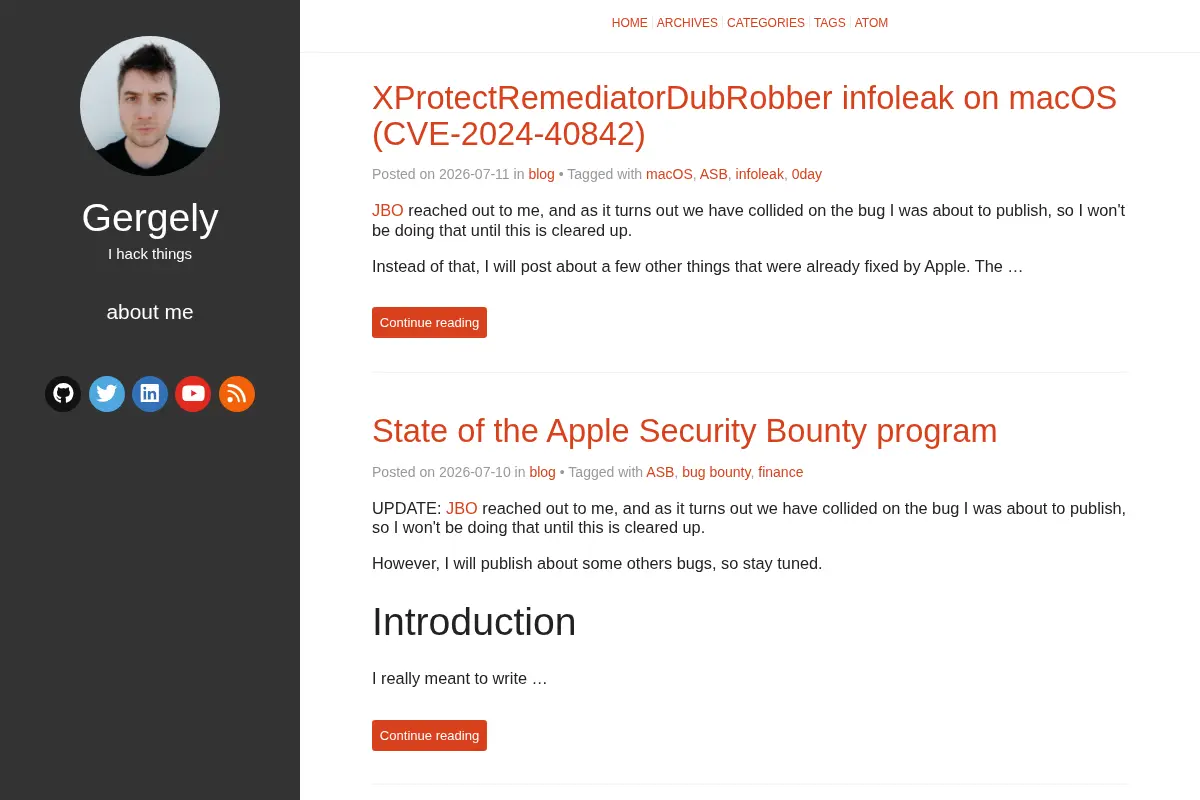 Gergely's hack blog