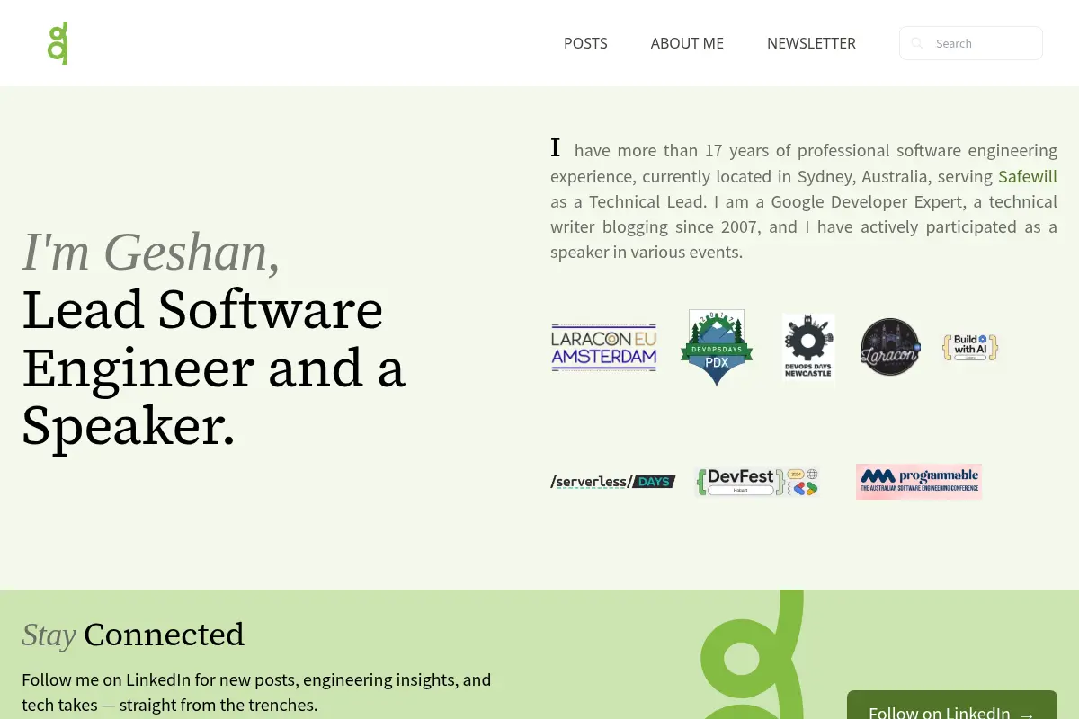Geshan's Blog