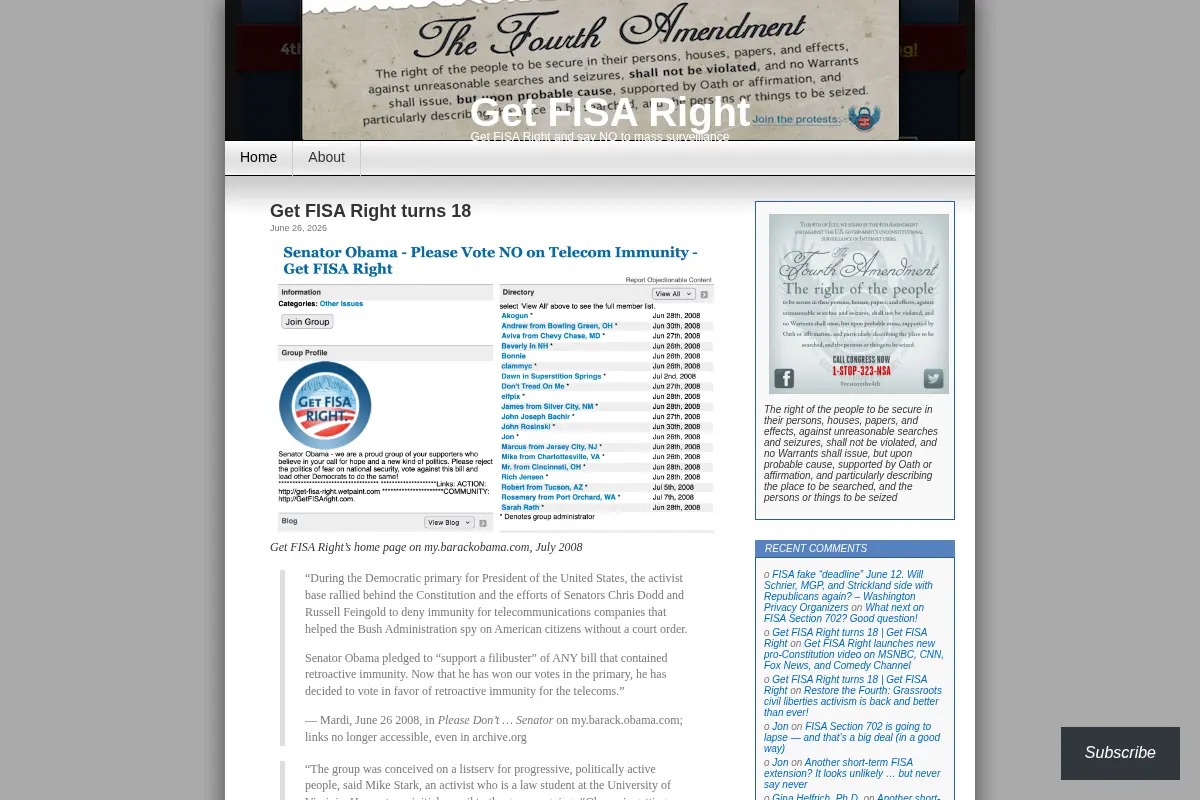 Get FISA Right