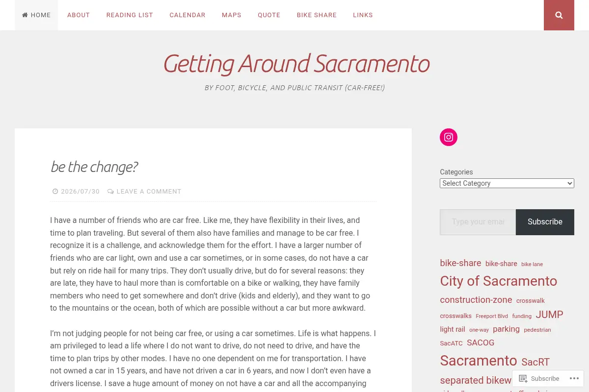 Getting Around Sacramento