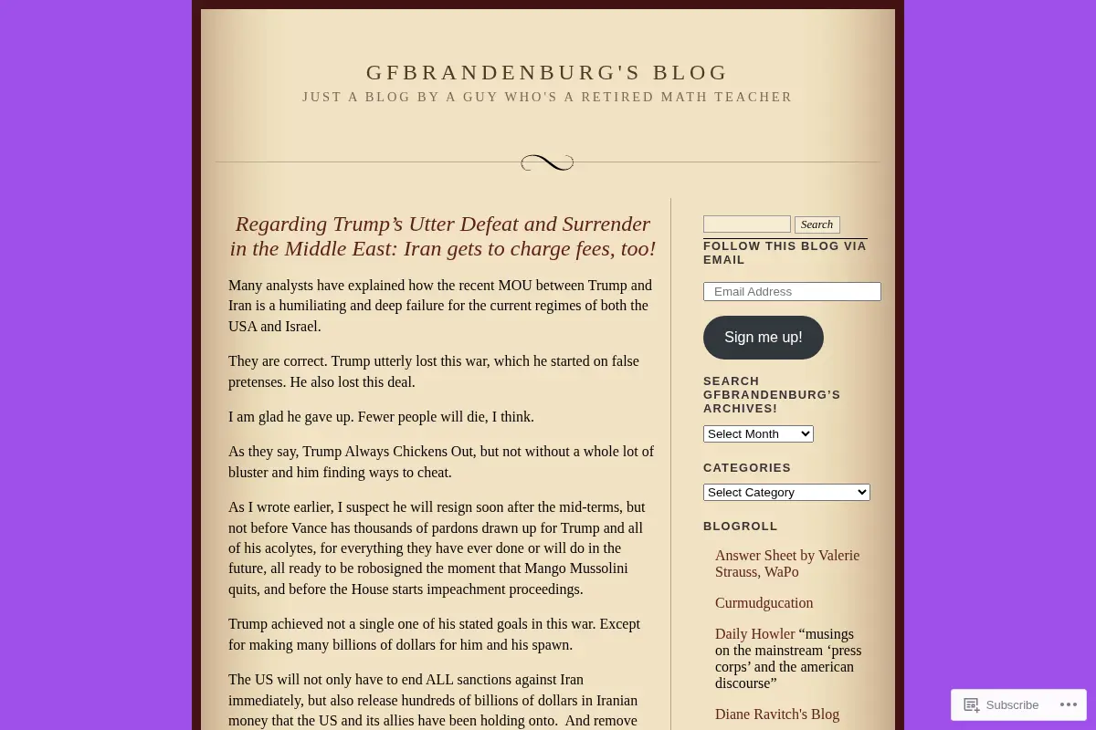 GFBrandenburg's Blog